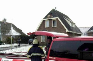 Woningbrand in Surhuisterveen