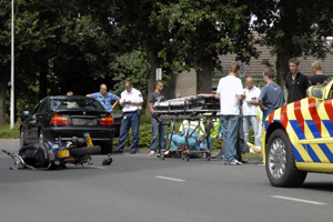 Scooterrijder gewond in Burgum