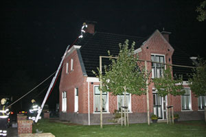 Schoorsteenbrand op Wyldpaed Oast