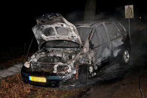 Auto uitgebrand in Gorredijk