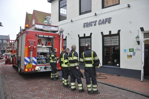 Keukenbrandje bij Eric's cafe in Dokkum