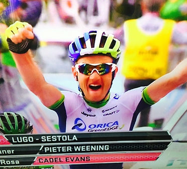Pieter Weening wint 9e etappe in Giro