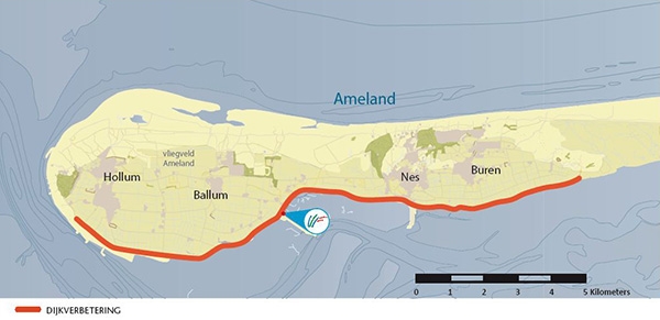 16 km zeedijk op Ameland wordt verbeterd
