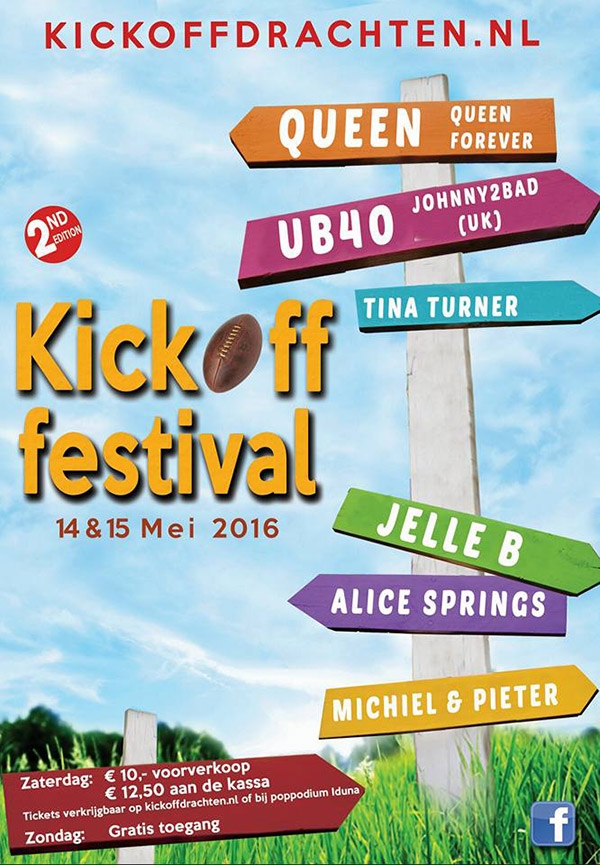KickOff festival 14 en 15 mei in Drachten