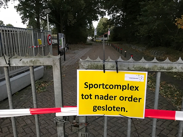 Sportcomplex in Burgum tot nader orde gesloten