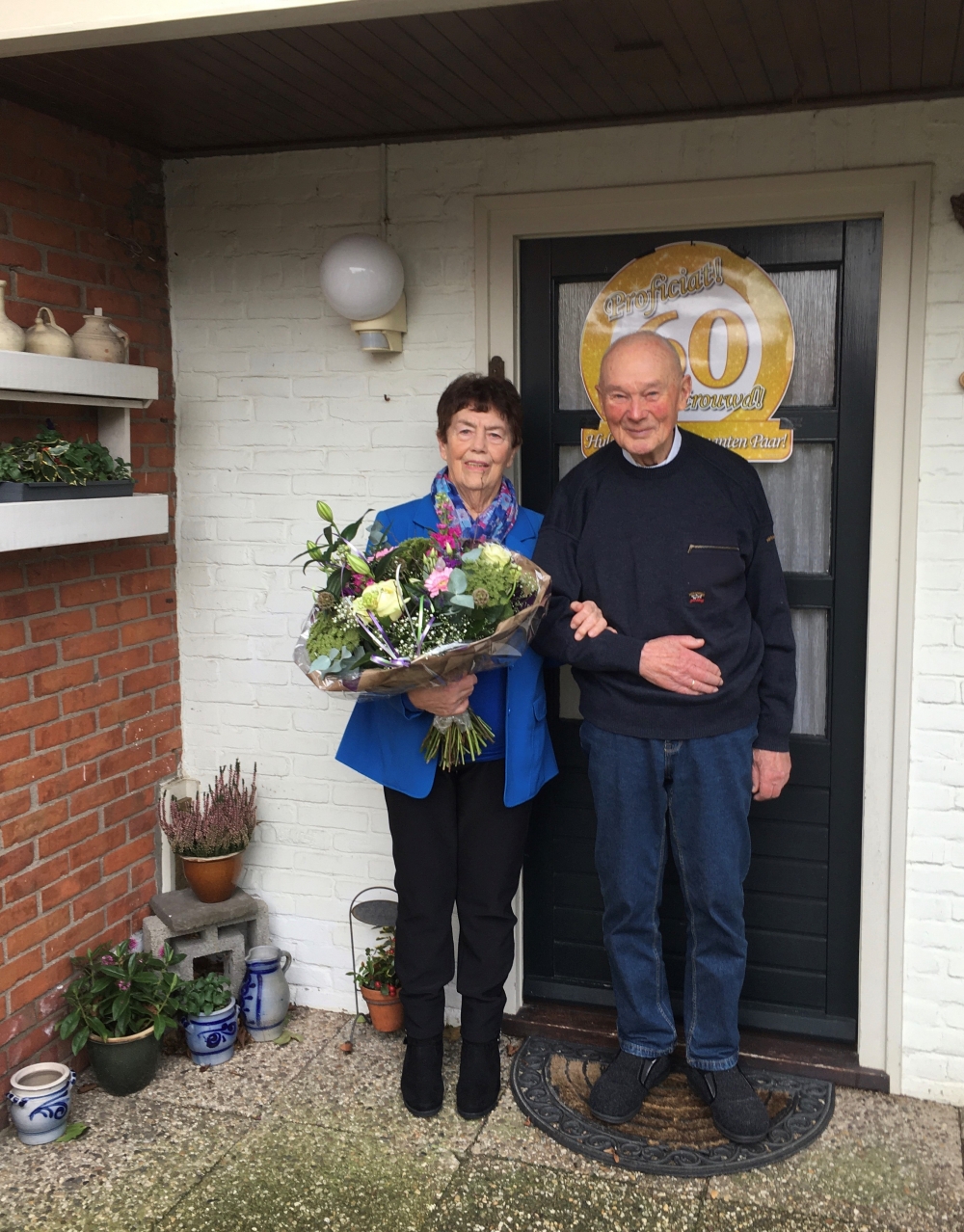 Echtpaar Runia-Van der Veen 60 jaar getrouwd