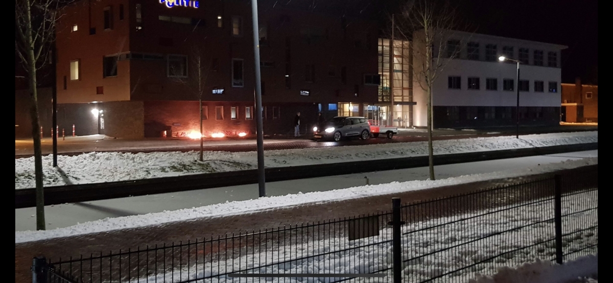 Brandstichting bij politiebureau in Drachten