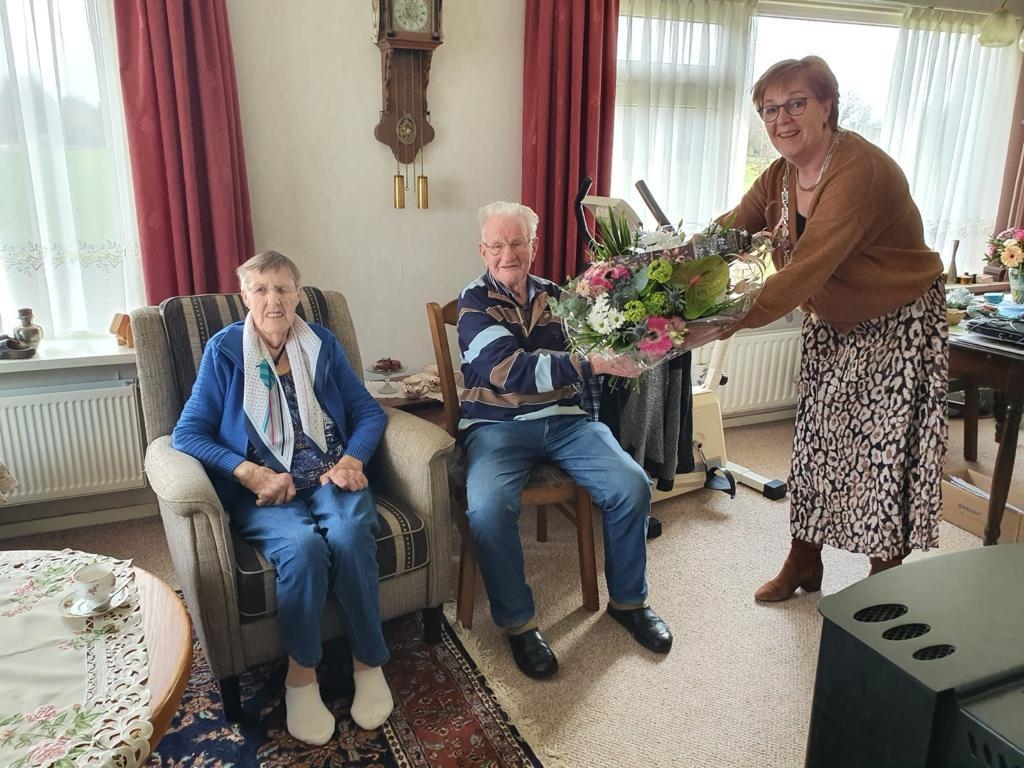 Echtpaar Van der Meulen-Bijlsma 60 jaar getrouwd
