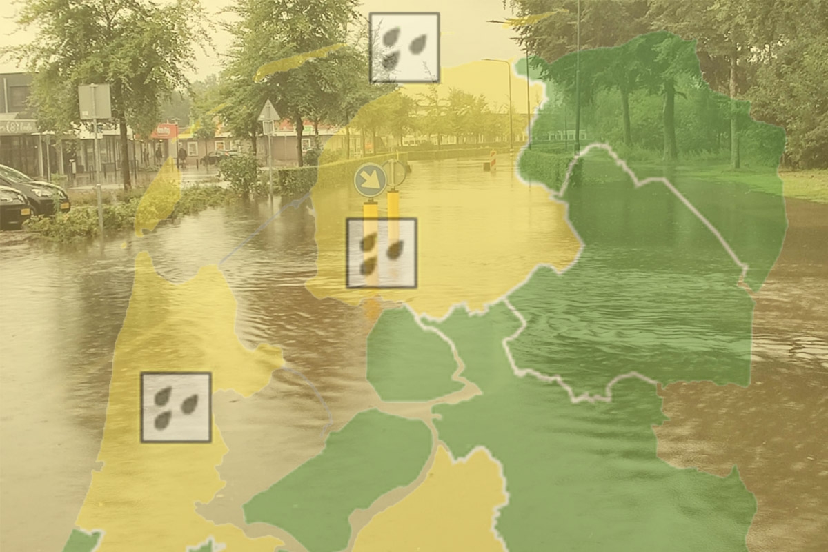 Code geel voor kans op wateroverlast in Friesland