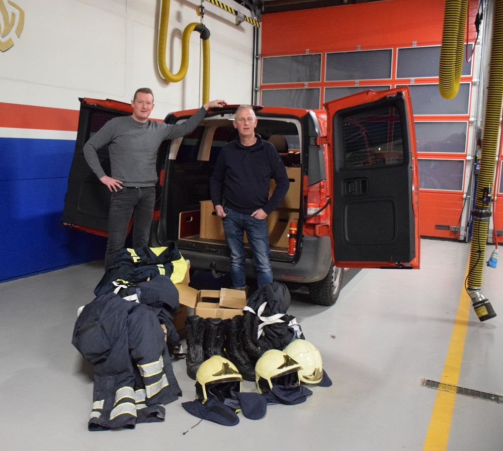 Brandweer Kollum stelt materiaal beschikbaar voor Oekraïense brandweer