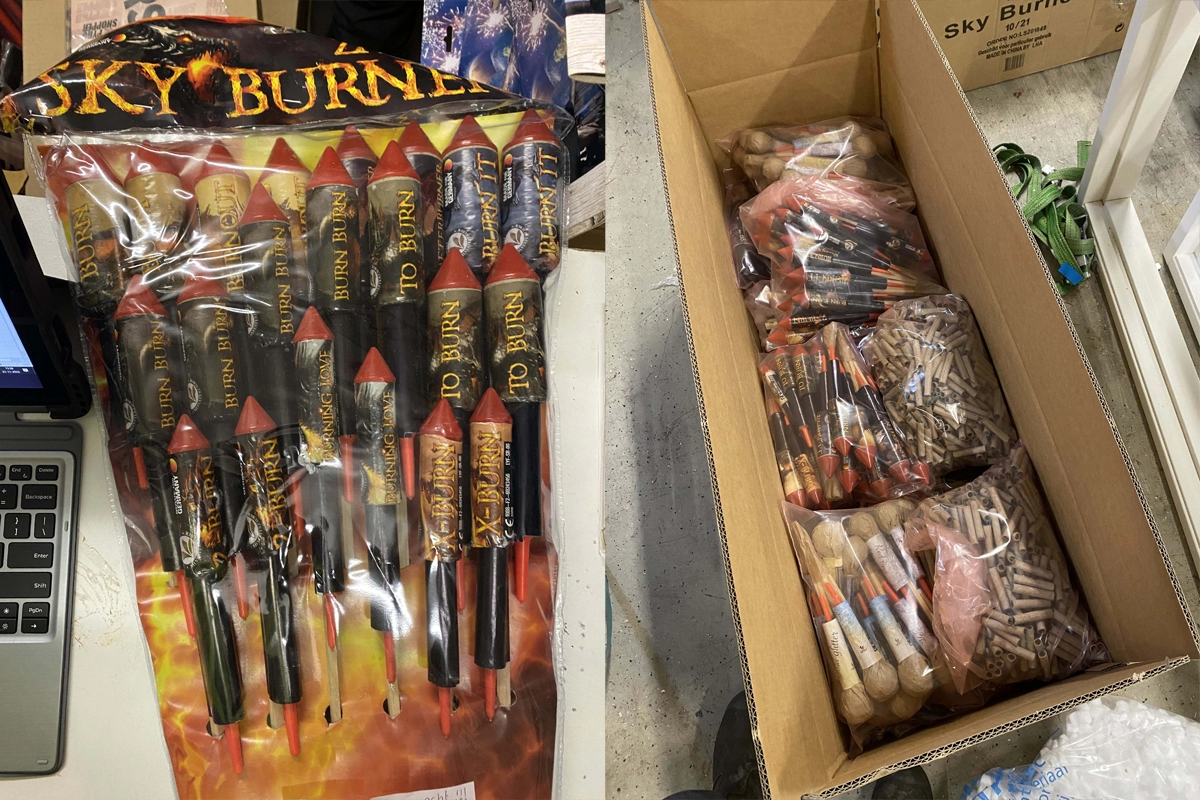 257 kg illegaal vuurwerk ontdekt bij vuurwerkhandelaar