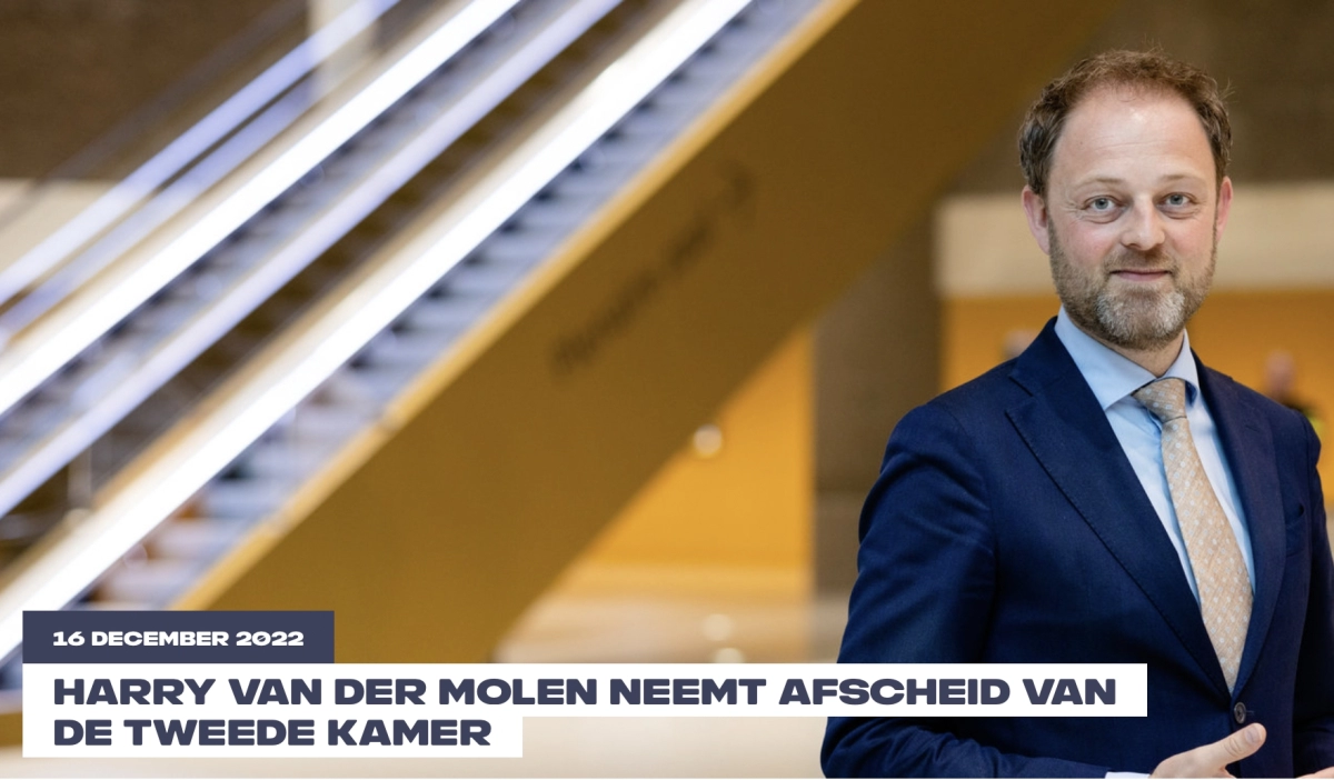 Harry van der Molen stopt als Tweede Kamerlid