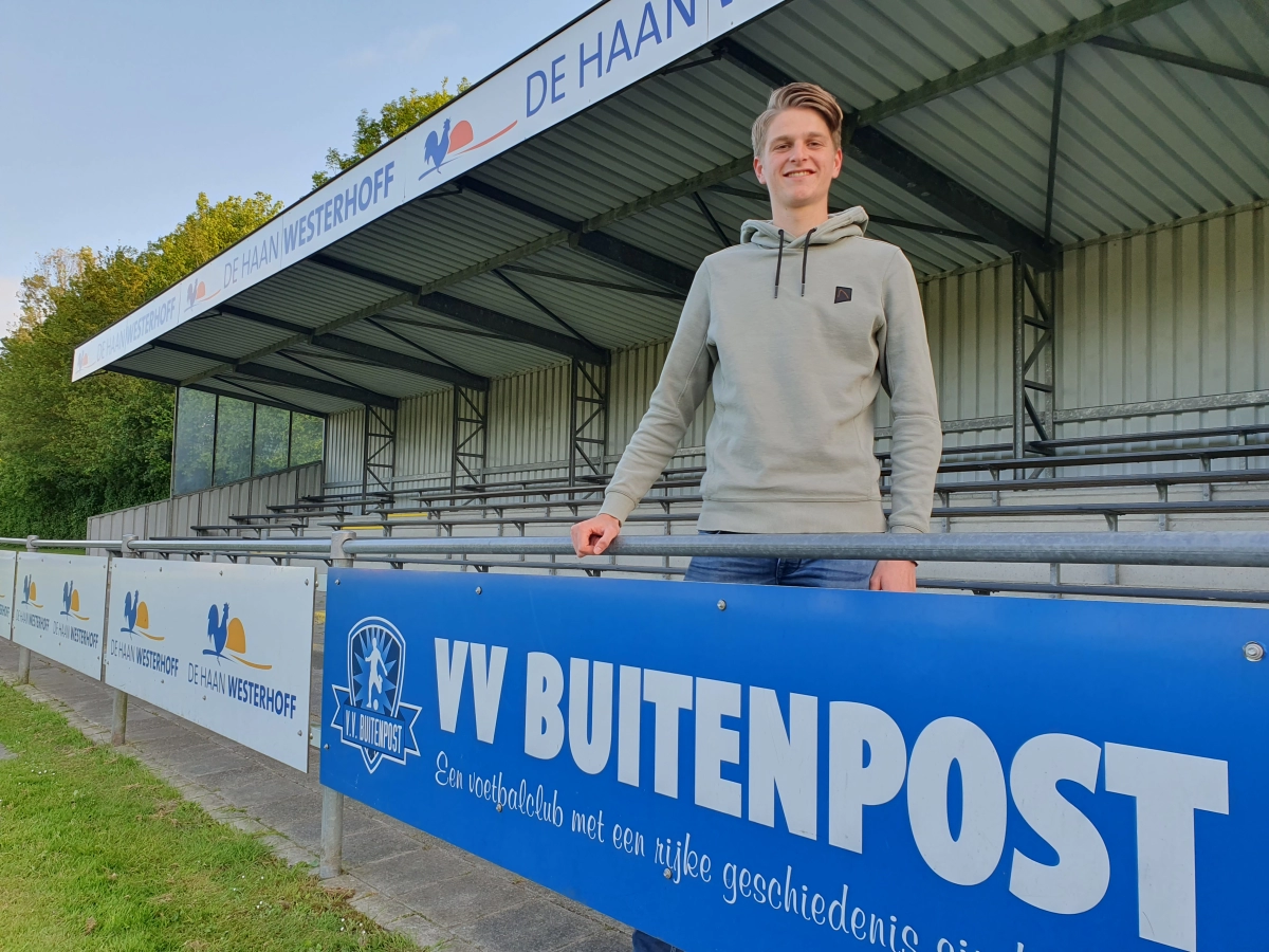 Harmen Symen Elsenga bij eerste selectie VV Buitenpost