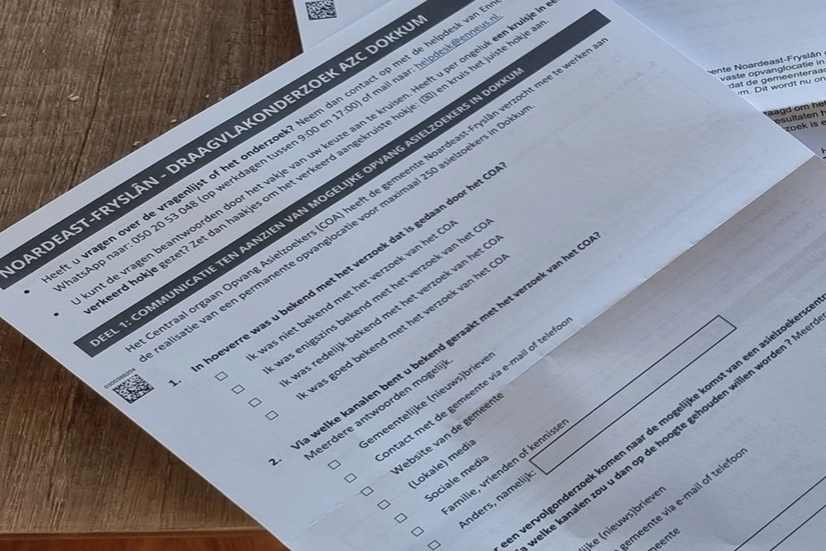 Onderzoek: meerderheid tegen komst AZC in Dokkum
