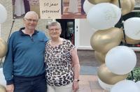 Menno en Klaske Hoogsteen-Hamstra 50 jaar getrouwd