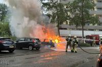 Twee auto’s uitgebrand bij Tjaardaflats