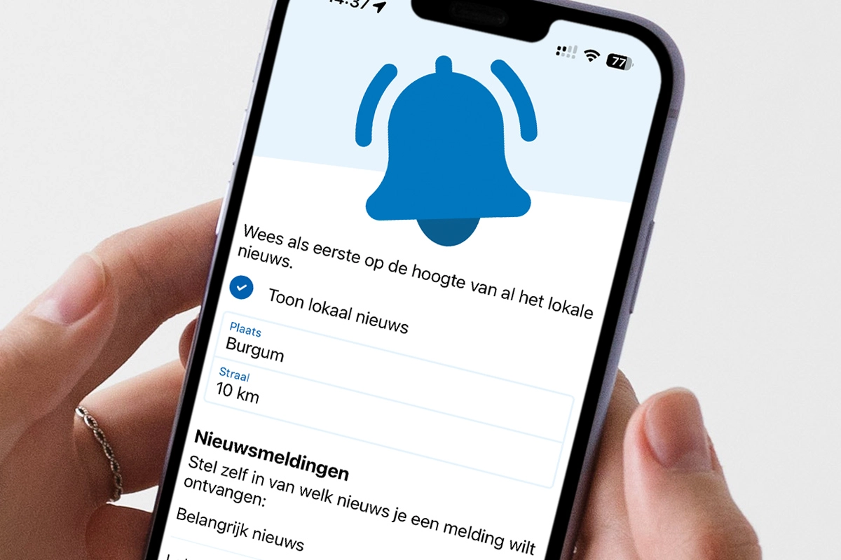 iPhone gebruiker? Update WâldNet app en open hem