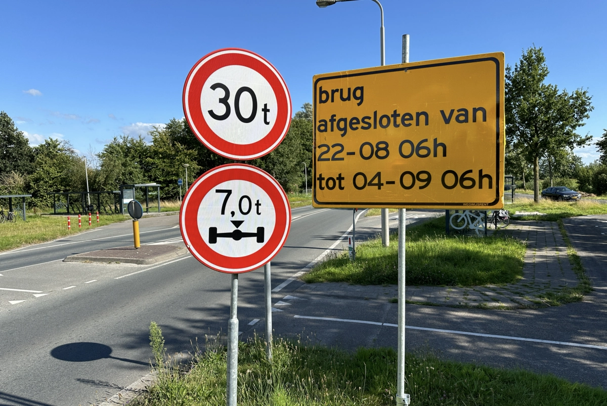 Brug Kootstertille vanaf 22 augustus twee weken afgesloten