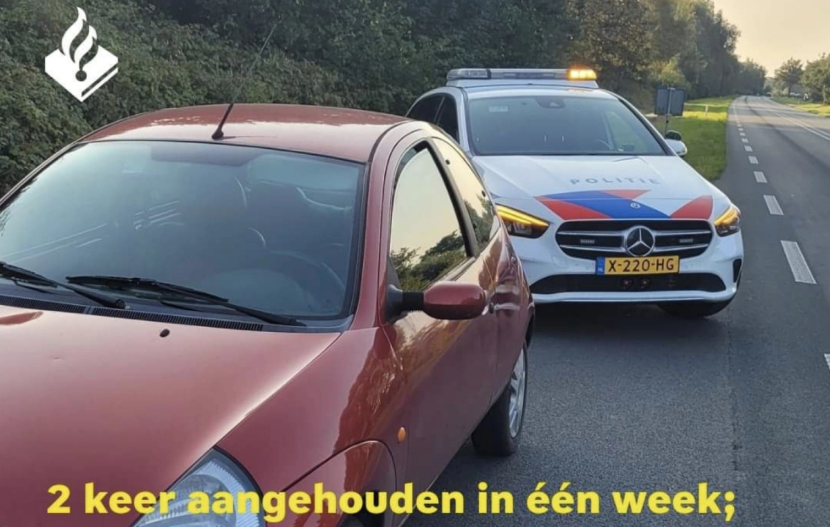 Hardleerse Harrekiet (33) levert twee auto's bij politie in (in een week)