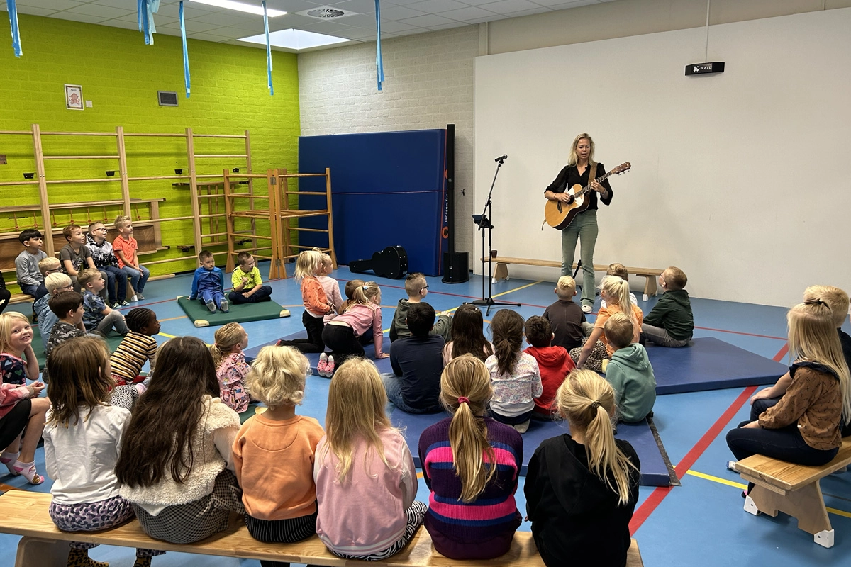 De Grote Taaldag op basischool OBS De Mienskip in Buitenpost